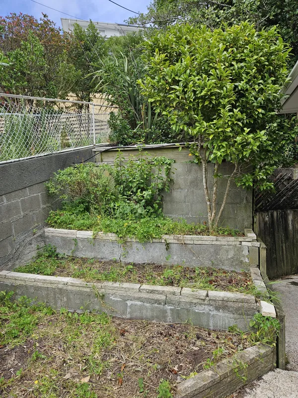 Before: Landscape Terrace Makeover